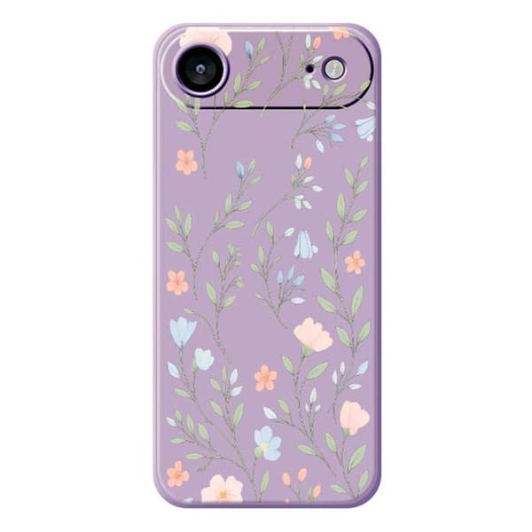 Mobilskal till iPhone Air Rosa Blue Flowers Pattern TPU - Lila Lila