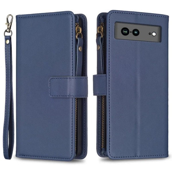 Google Pixel 7A Wallet Case BF Style-19 - Blå