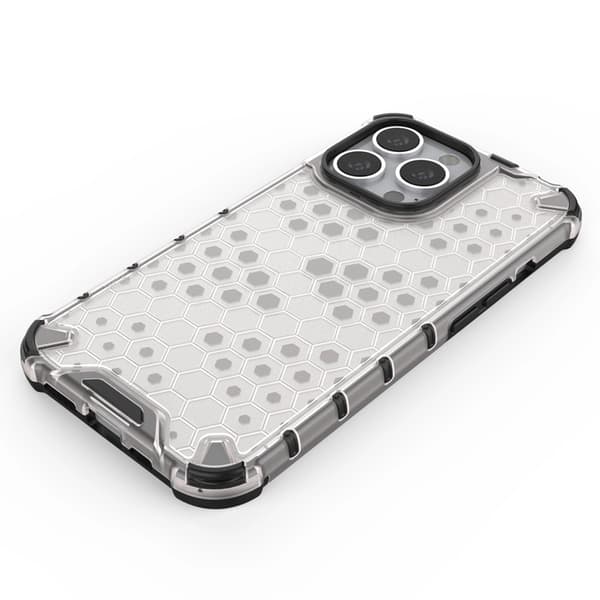 Telefontaske til iPhone 13 Pro Honeycomb Armor - Rød Röd