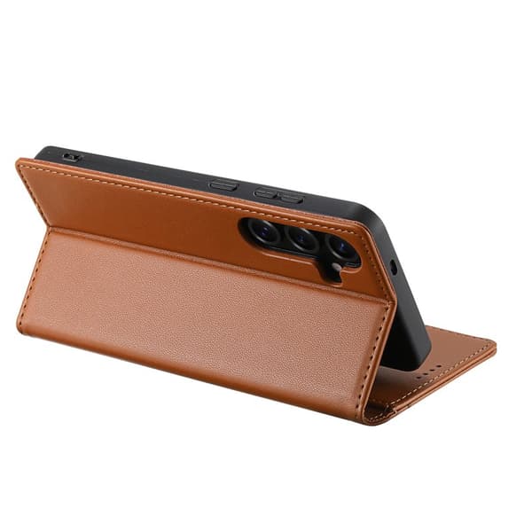N.BEKUS Plånboksfodral för Samsung Galaxy S26 Plus RFID Blocking - Brun