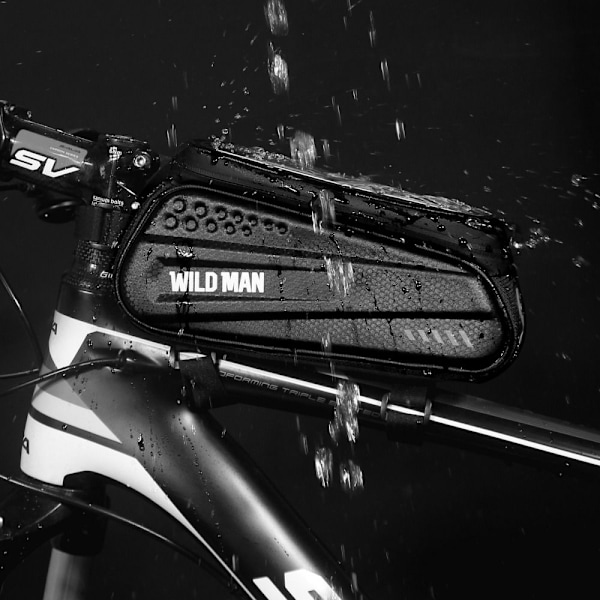 WILDMAN Cykelhållare Frontbalkväska med Pekskärm ES3 1L 4"- 7"