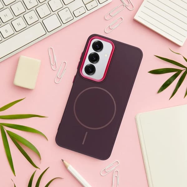 Telefontaske til Galaxy A56 Magsafe Frame - Lilla Lila