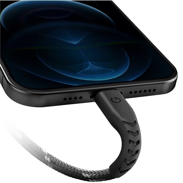 Energea USB-C til Lightning Kabel 3m MFI Nyloflex C94 - Sort Black
