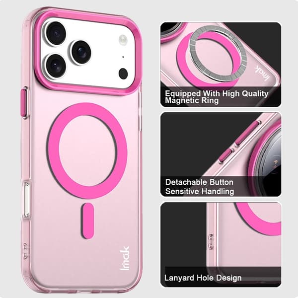 IMAK Mobilskal till iPhone 17 Pro MagSafe Anti Drop - Röd Röd