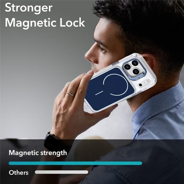 Mobilskal till iPhone 17 Pro Max MagSafe Lens Kickstand TPU + PC - Blå Blå