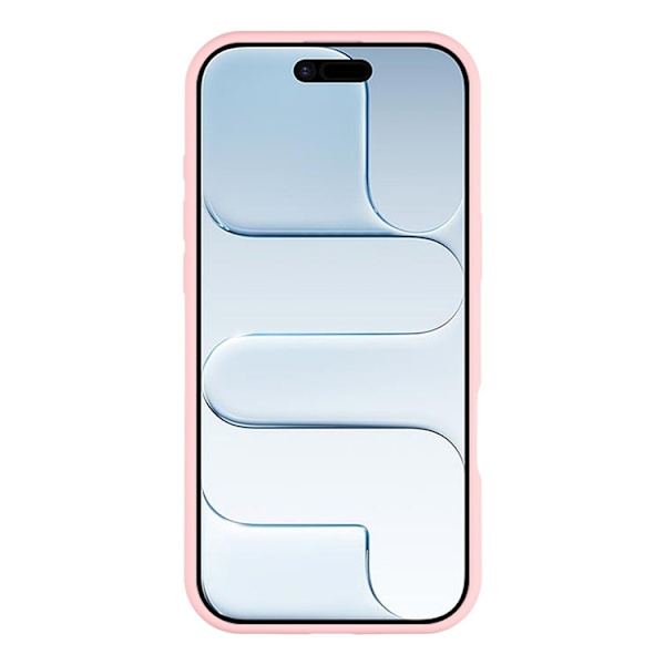 Mobilskal till iPhone Air Sugkopp Silikon med Tygfoder - Rosa Rosa