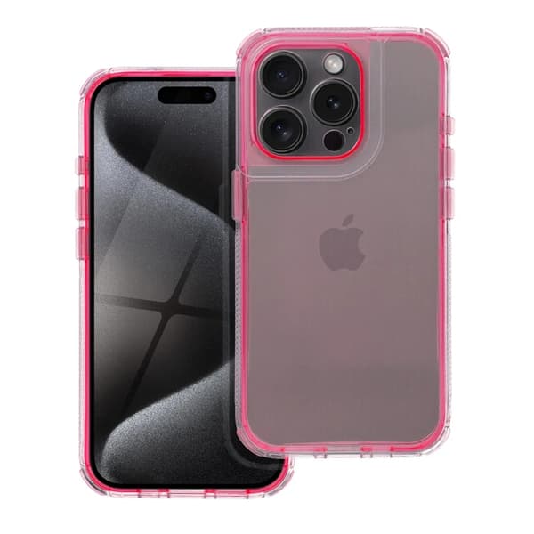 Telefontaske til iPhone 17 Pro Matrix Klar - Pulverrosa Rosa