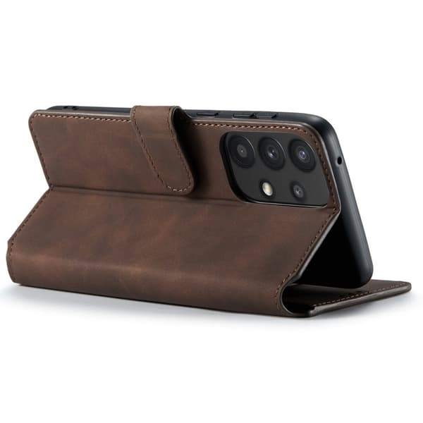DG.MING Samsung Galaxy A33 5G Konstläder Plånboksfodral Retro Brun