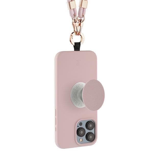 Just Elegance Mobilskal till iPhone 15 Pro 3in1 PopGrip - Rosé