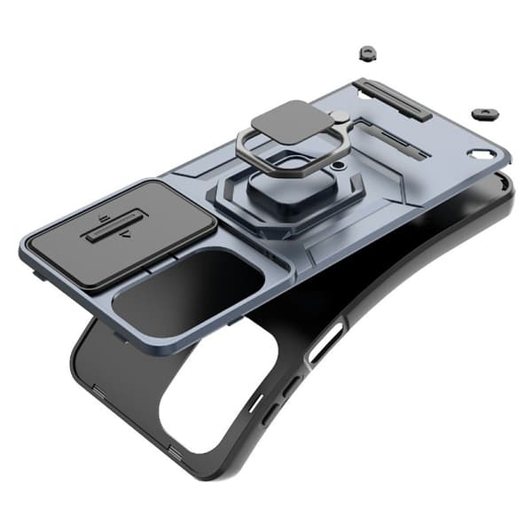 Mobilskal för Samsung Galaxy S26 PC + TPU Kickstand - Blå