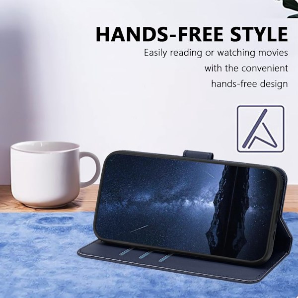 Plånboksfodral för Samsung Galaxy S26 Plus Konstläder Ställ - Blå