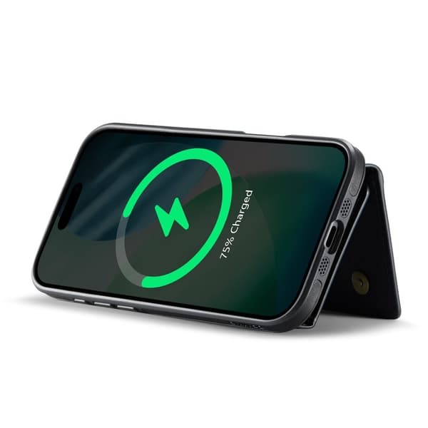 DG.MING M6 Series iPhone Air Plånboksfodral Magnetiskt Svart