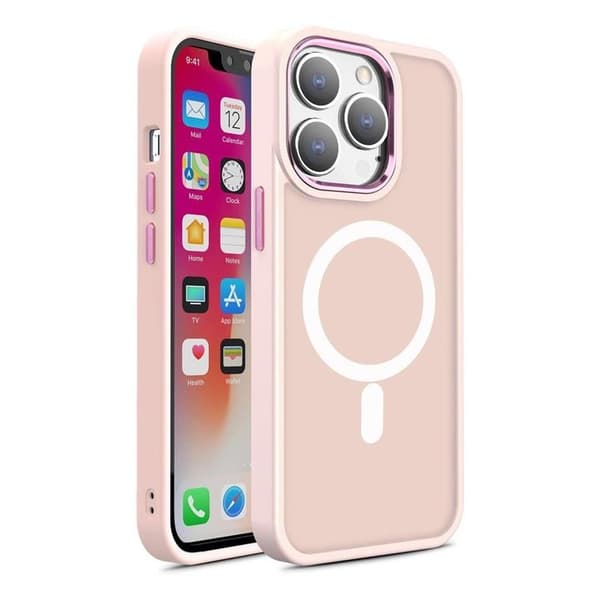 Mobilskal till iPhone 15 Pro Max MagSafe Magnetic Matte - Rosa Rosa