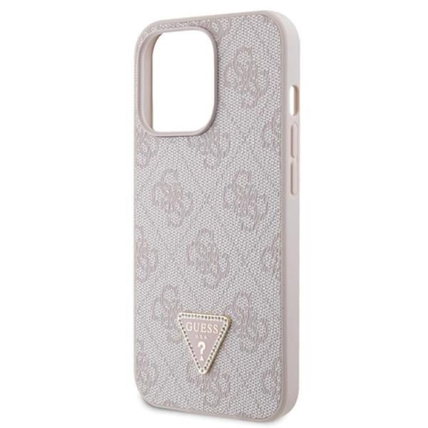 Guess iPhone 13 Pro Max Mobilskal Crossbody Metall Logo Rosa