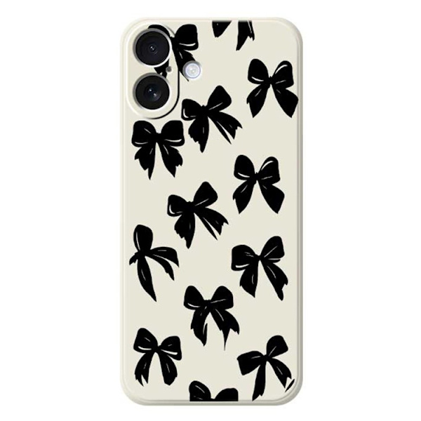 Mobilskal till iPhone 17 Bow Pattern Printing Straight - Beige Beige