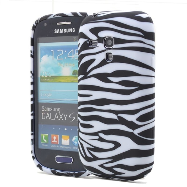 FlexiCase Skal till Samsung Galaxy S3 Mini i8190 - (Zebra)