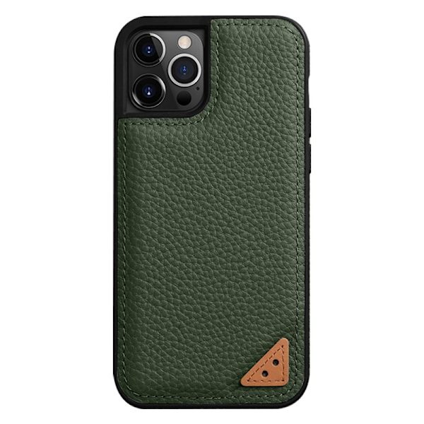 MELKCO Mobilskal för iPhone 13 Pro Äkta läder + PC - Grön