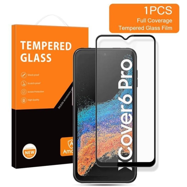 [1-PAK] AMORUS Galaxy Xcover 6 Pro Hærdet Glas Skærmbeskytter Fuld