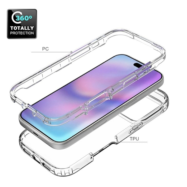 Mobilskal till iPhone 17 Pro Gradient Färg PC + TPU Röd