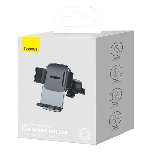 Baseus Gravity Auton puhelinteline - Musta Black
