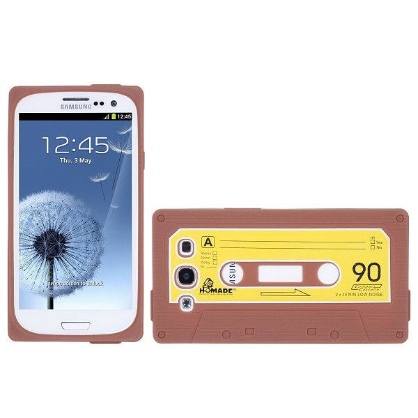 Cassette silikon skal till Samsung Galaxy S3 i9300 (Brun) Brun