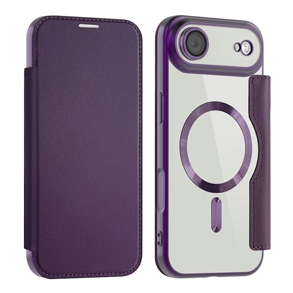 AMORUS iPhone Air Plånboksfodral MagSafe RFID-Skydd - Lila Lila
