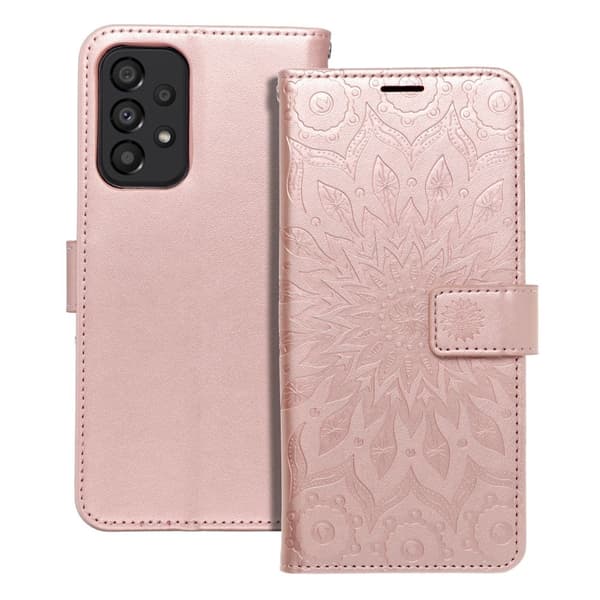 Forcell Galaxy A33 5G -kotelo Mezzo - Mandala Rose Gold Roséguld