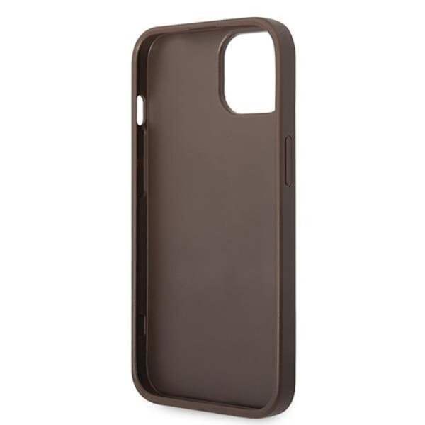 Guess iPhone 15 Plus Mobilskal Metall Gold Logo - Brun