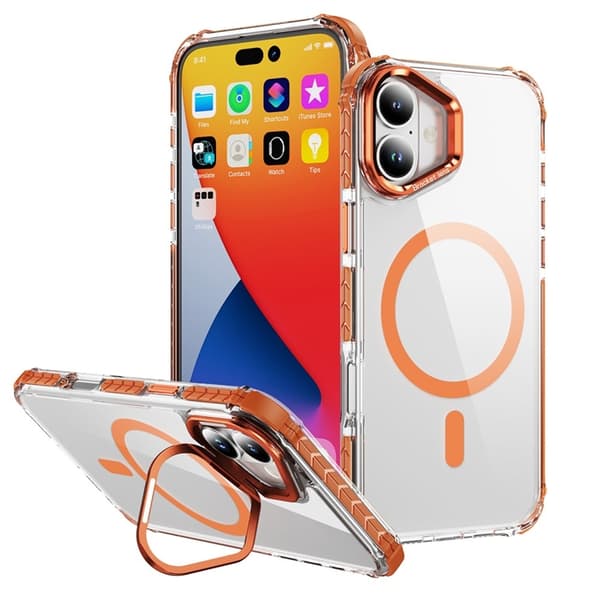 Mobilskal till iPhone 17 MagSafe Kickstand - Orange Orange