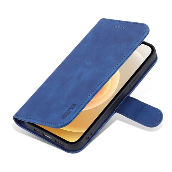 AZNS Mobilskal till iPhone 13 KonstLäder Folio Flip Wallet - Blå