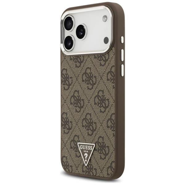 Guess Mobilskal till iPhone 17 Pro Max MagSafe 4G Triangle Logo - Brun Brun