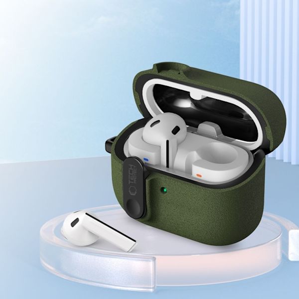 Tech-Protect Galaxy Buds 3/3 FE/3 Pro Skal Slim Hook Grön