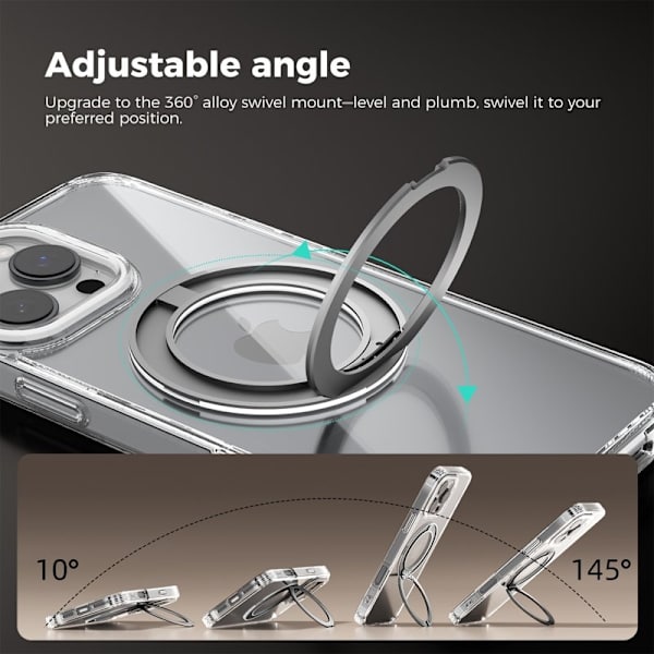 ABEEL Q-LUCK Mobilskal till iPhone 13 Pro Max Shockproof Silver