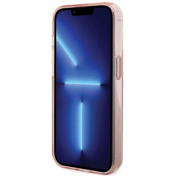 KARL LAGERFELD iPhone 15 Pro Mobilskal MagSafe Ringställ - Rosa