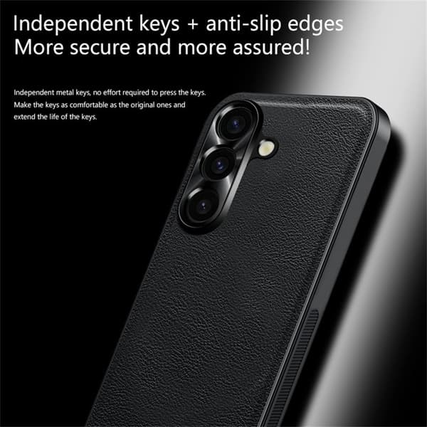 Mobilskal till Samsung Galaxy A55 5G PU + TPU + PC - Brun