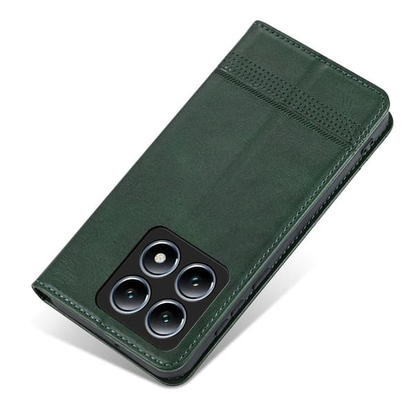 AZNS Xiaomi 14T Plånboksfodral Konstläder - Grön