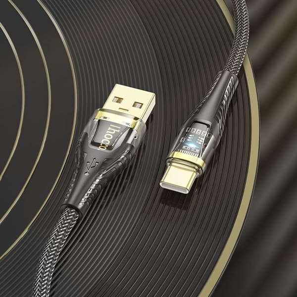 HOCO USB-A till USB-C Kabel 2.4A 1.2m U121 - Svart Svart