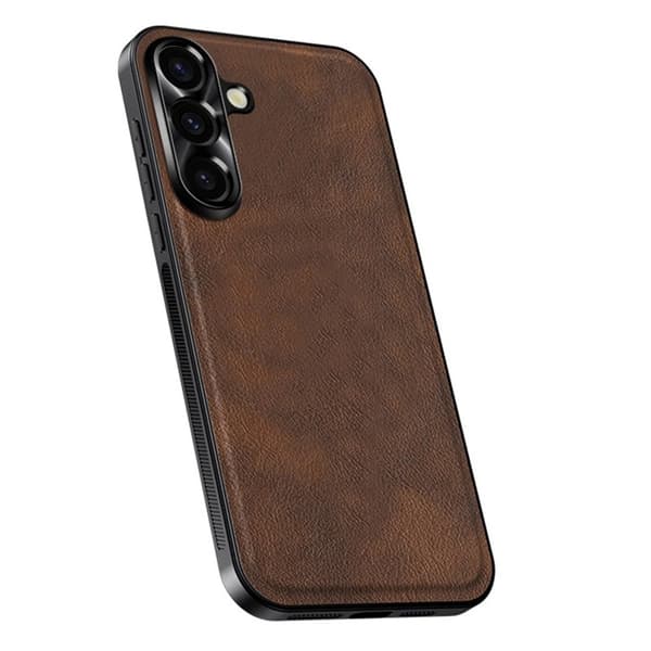 Mobilskal till Samsung Galaxy A55 5G PU + TPU + PC - Brun