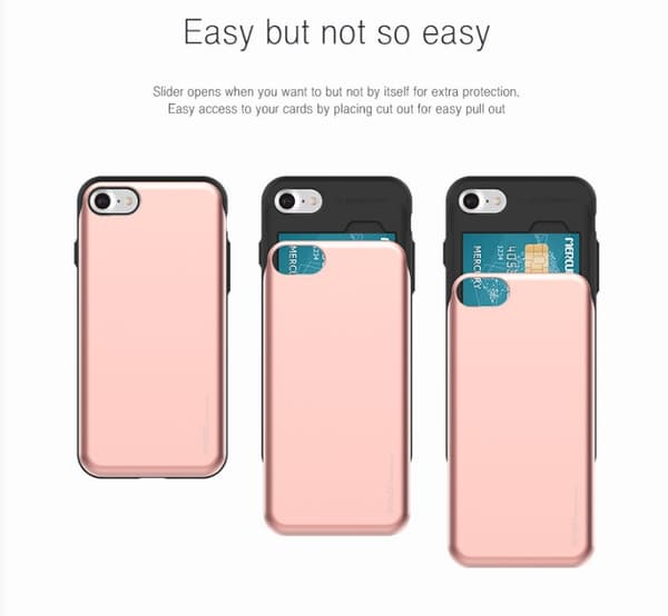 Mercury Sky Slide Skal till Apple iPhone 7 Plus - Magenta Rosa