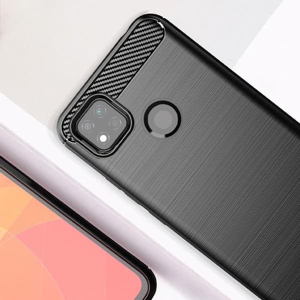 Xiaomi Redmi 9C/9C NFC Skal Forcell Carbon - Svart Svart