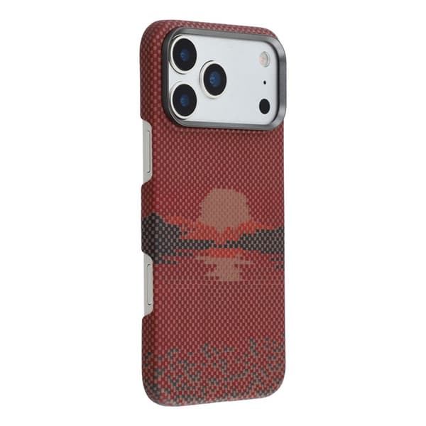 Mobilskal till iPhone 17 Pro Max MagSafe Aramid Fiber Precise Röd