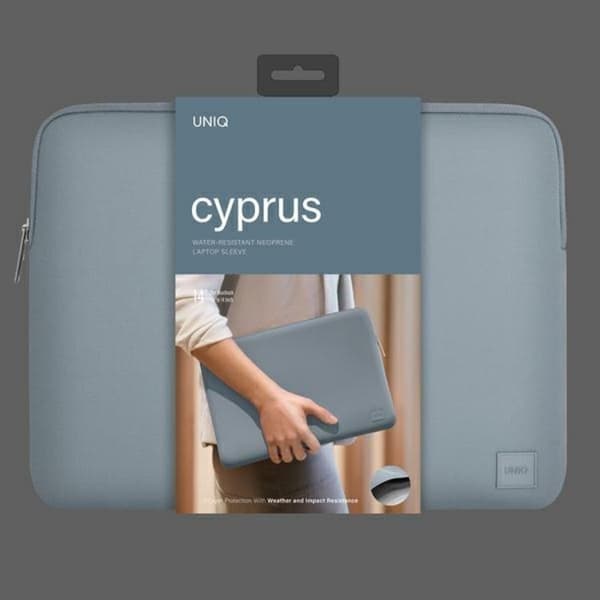 UNIQ Computertaske 14" Torba Cypern Neopren - Stål Blå