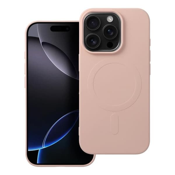 iPhone 16 Pro Magsafe Silikone Telefontaske - Lyserød Rosa