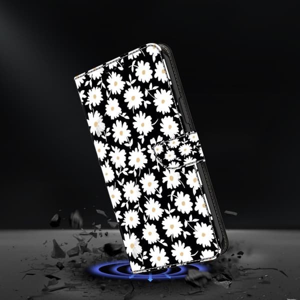 Samsung Galaxy S26/S26 Pro Plånboksfodral Magnetlås Konstläder Blommig