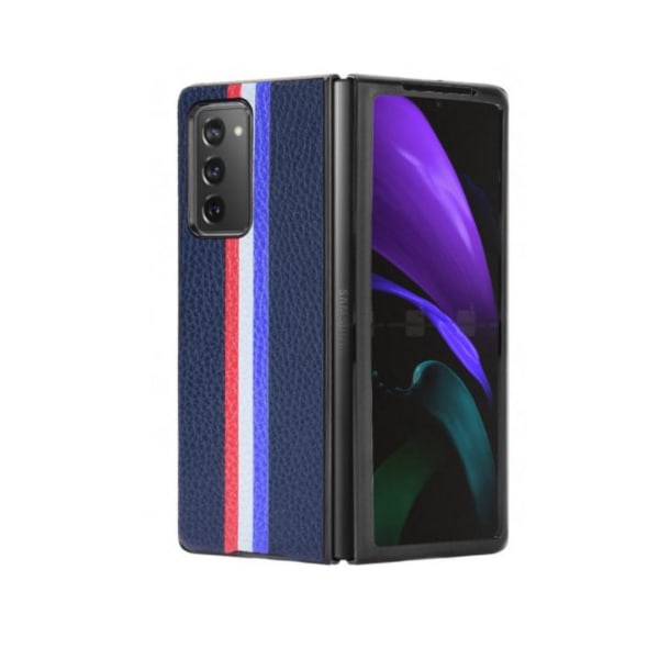 Stripes Hårdplast Skal Samsung Galaxy Z Fold 2 - Blå Blå