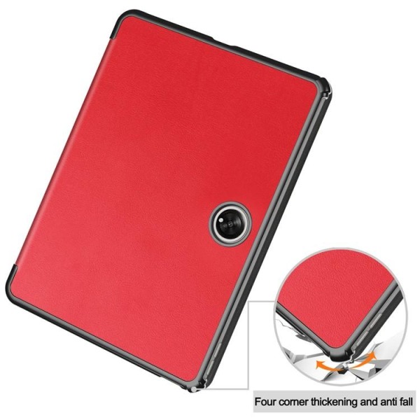 OnePlus Pad Fodral Smart Tri-Fold Stand PU-Läder - Röd