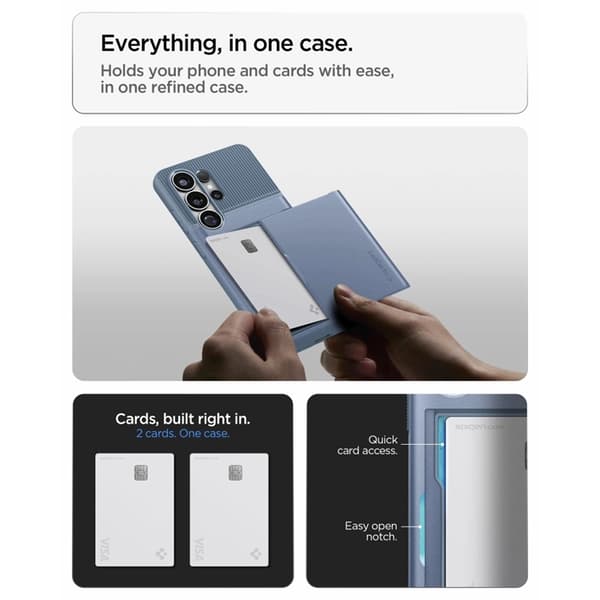 Spigen Mobilskal För Galaxy S26 Ultra Slim Armor CS - Ljusblå Blå