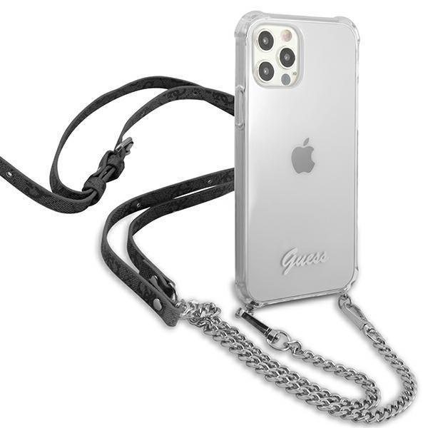 Guess Skal iPhone 12 & 12 Pro Silver Chain - Silver Silver