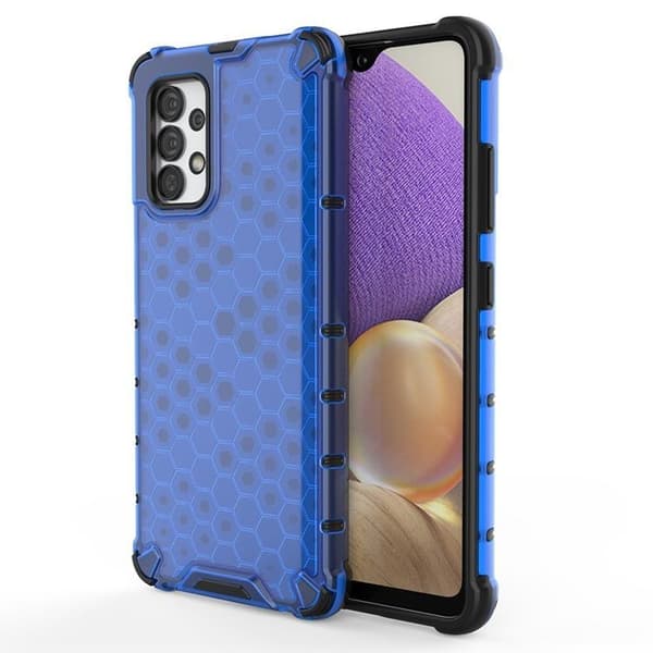 Honeycomb Galaxy A03s Skal Armored Gel Frame - Blå Blå