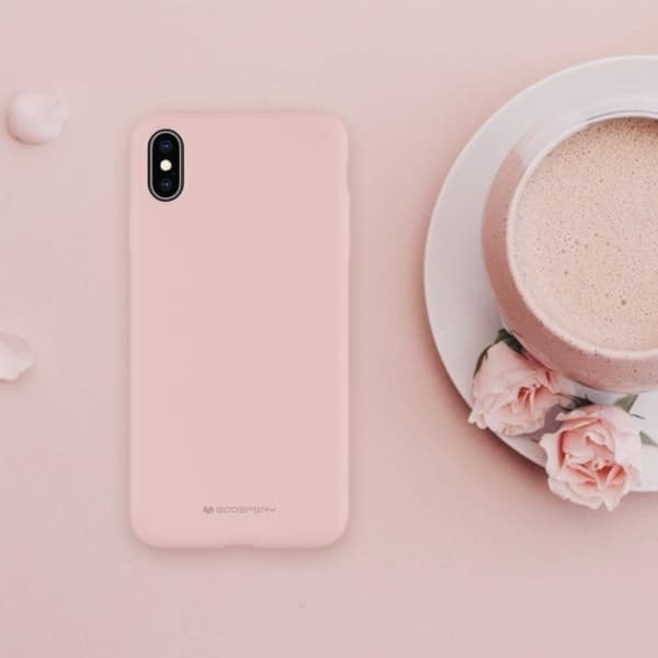 Mercury Mobilskal till iPhone 15 Plus Silikon - Rosa Sand